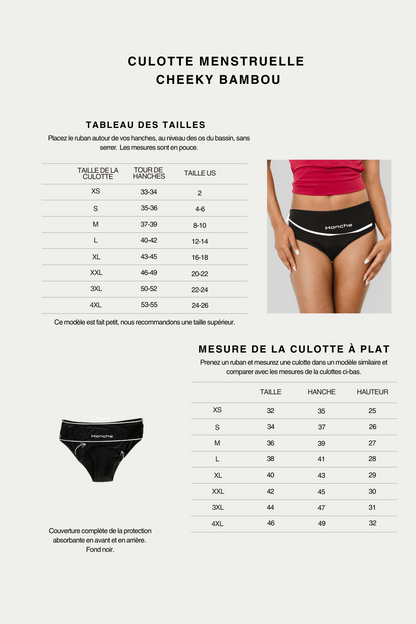 Period underwear Cheeky in Bamboo 