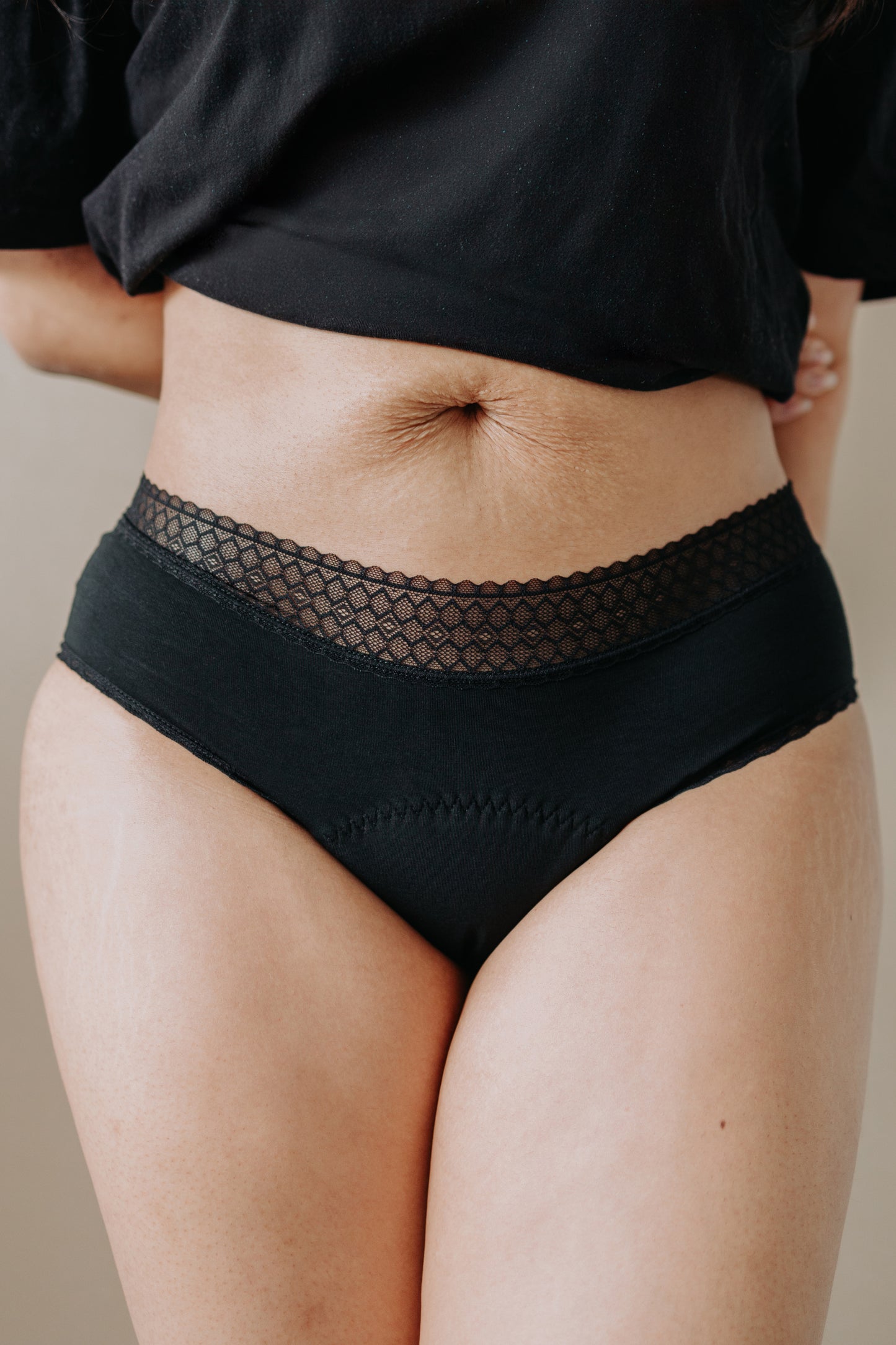 Culotte menstruelle Bikini en coton biologique