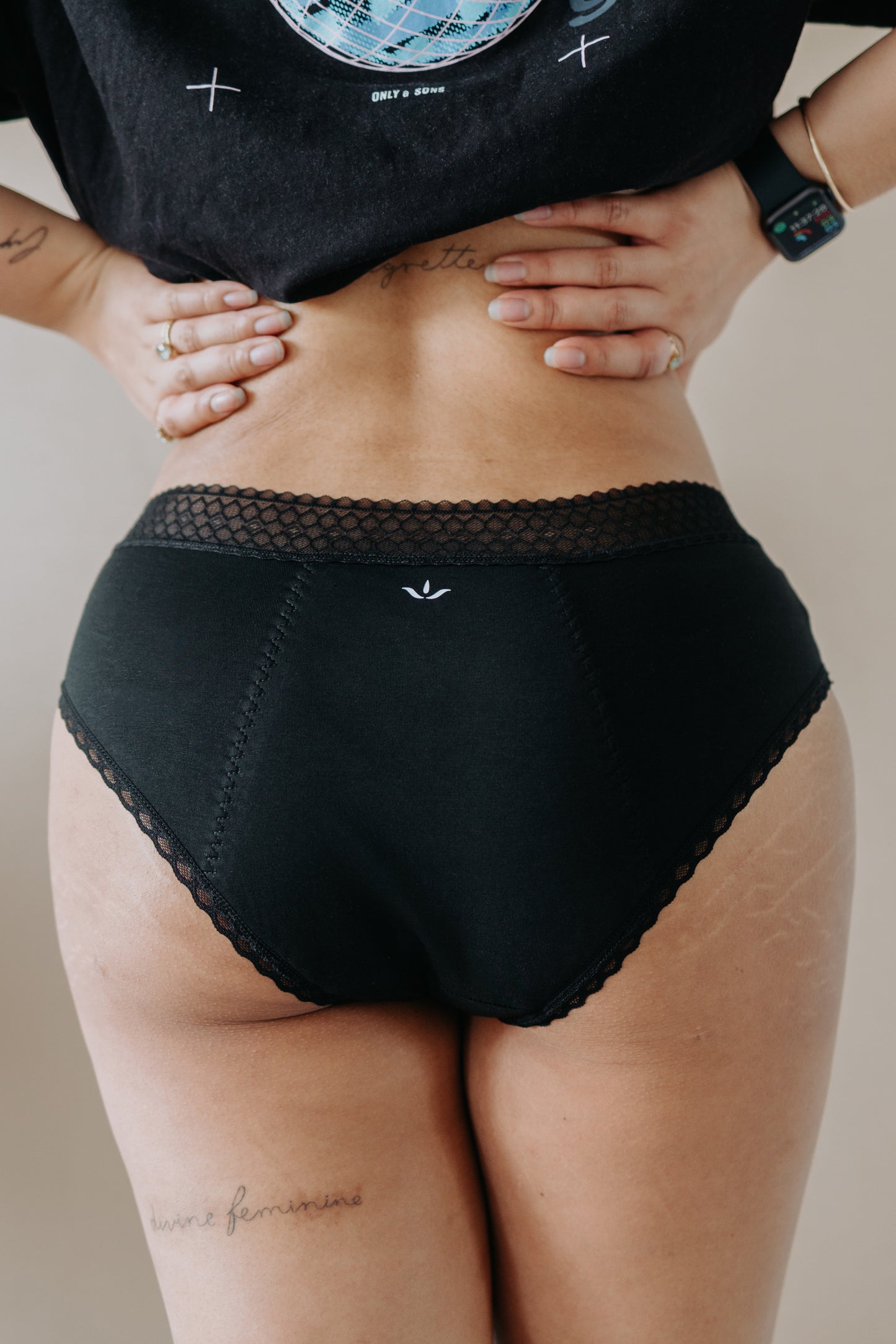 Culotte menstruelle Bikini en coton biologique