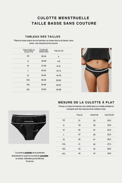 Period underwear Low-Waist Seamless 